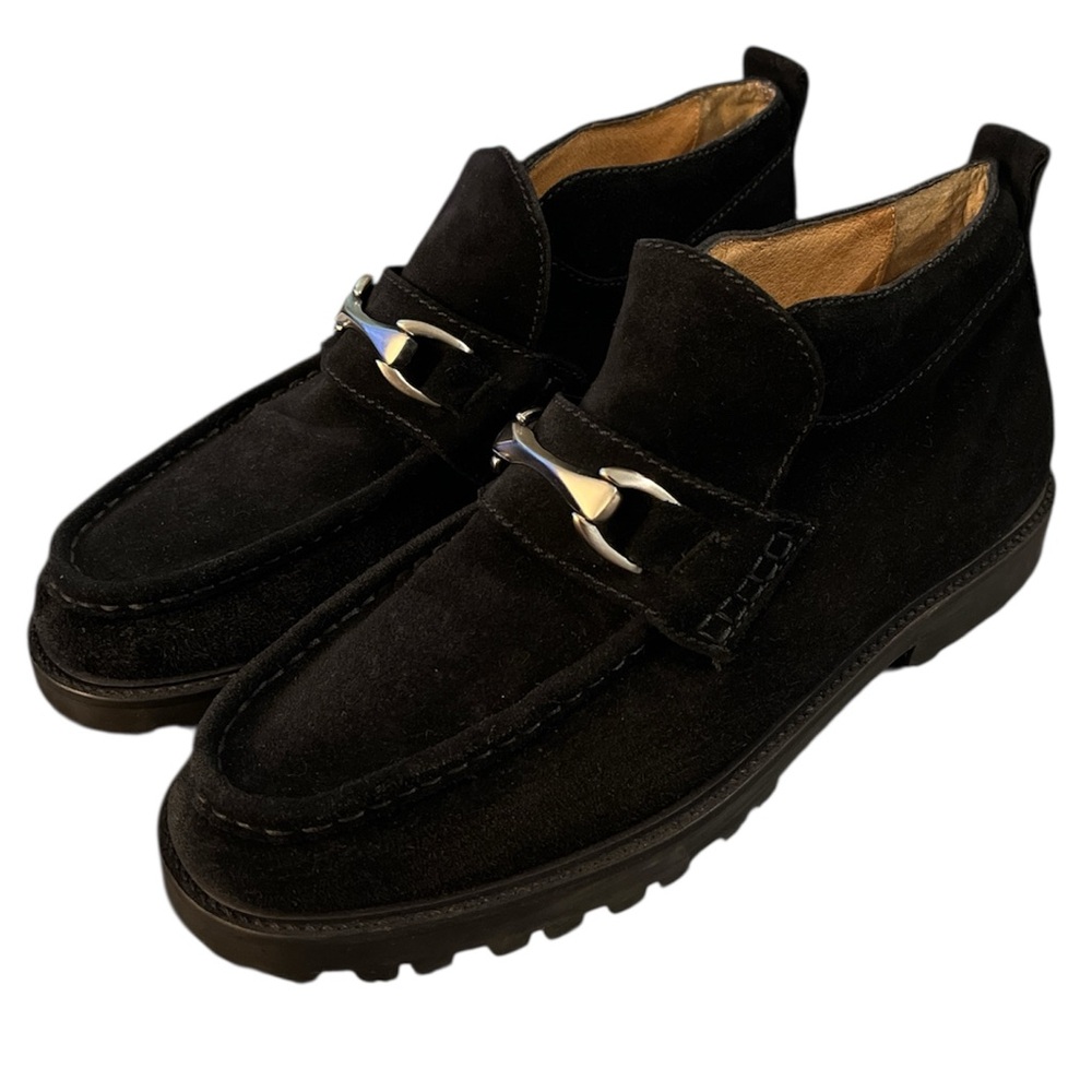 VTG KENETH COLE REACTION Suede Bit Moc Toe Loafers Shoes Mens Sz: 11.5